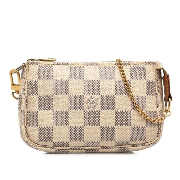 RARE - Louis Vuitton Damier Azur Mini Pochette - Picture 1 of 11
